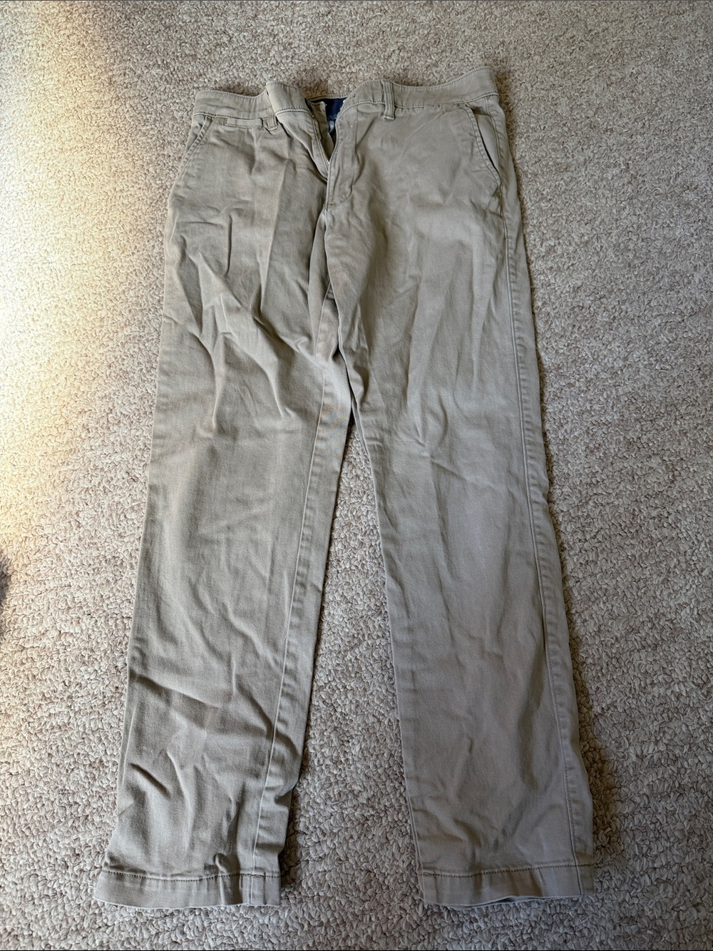 Sonoma Men's Khaki Straight-Leg Chinos - Light Tan